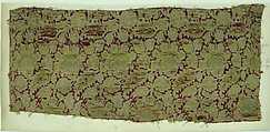 Textile Fragment, Silk, metal thread