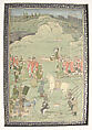 The Emperor Aurangzeb Carried on a Palanquin, Painting by Bhavanidas (active ca. 1700–1748), Opaque watercolor and gold on paper