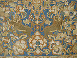 Cover, Silk, cotton; embroidered