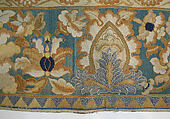 Cover, Silk, cotton; embroidered