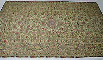 Hanging, Silk; plain-weave, embroidered