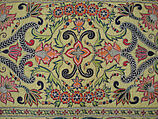 Hanging, Silk; plain-weave, embroidered