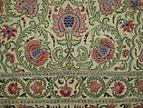 Hanging, Silk; plain-weave, embroidered