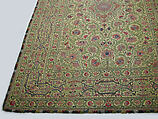 Hanging, Silk; plain-weave, embroidered