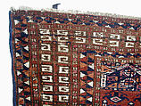 Tent Door Hanging, Wool (warp, weft and pile), cotton (pile); symmetrically knotted pile