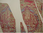 Textile Fragment, Silk and metal wrapped thread