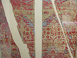 Textile Fragment, Silk and metal wrapped thread