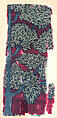 Pashmina Carpet Fragment, Silk (warp and weft), pashmina wool (pile); asymmetrically knotted pile