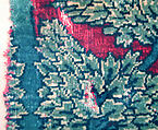 Pashmina Carpet Fragment, Silk (warp and weft), pashmina wool (pile); asymmetrically knotted pile