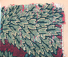 Pashmina Carpet Fragment, Silk (warp and weft), pashmina wool (pile); asymmetrically knotted pile