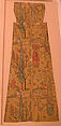 Textile Fragment Depicting a Figure in a Landscape, Silk; lampas