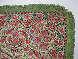Cover, Silk on cotton; embroidered