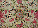 Cover, Silk on cotton; embroidered