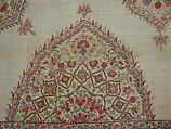 Cover, Silk on cotton; embroidered