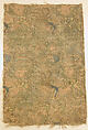 Textile Fragment, Silk and metal wrapped thread; plain weave, brocaded