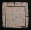 Tile, Stonepaste; glazed