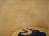 Coptic Textile Fragment with Image of a Goddess, Linen, wool; plain weave, weft-loop pile