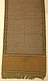 Sash, Silk, metal thread