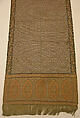 Sash, Silk, metal thread