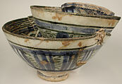 Bowls, Stonepaste; underglaze painted