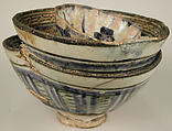 Bowls, Stonepaste; underglaze painted