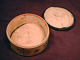 Box, Ivory; painted; silver mounts