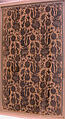 Velvet Panel with Flowering Plants, Silk, cotton, flat metal wrapped thread; cut and voided velvet, brocaded