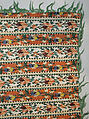 Shawl, Silk; woven