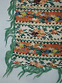 Shawl, Silk; woven