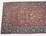 Carpet, Wool (warp, weft and pile); asymmetrically knotted pile