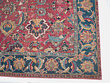 Carpet, Wool (warp, weft and pile); asymmetrically knotted pile
