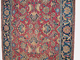 Carpet, Wool (warp, weft and pile); asymmetrically knotted pile