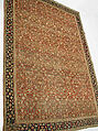 "Millefleur" Carpet, Cotton (warp and weft), wool (pile); asymmetrically knotted pile