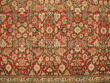 "Millefleur" Carpet, Cotton (warp and weft), wool (pile); asymmetrically knotted pile