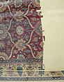 Fragments of a Carpet with Lattice and Blossom Pattern, Silk (warp and weft), pashmina wool (pile); asymmetrically knotted pile