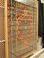 Silk Kashan Carpet, Silk (warp, weft and pile); asymmetrically knotted pile