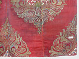 Textile Fragment, Silk and metal wrapped thread; brocaded