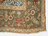 Carpet, Wool (warp, weft and pile); asymmetrically knotted pile