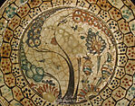 Dish, Stonepaste; underglaze painted
