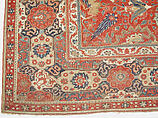 Carpet, Cotton (warp and weft), wool (pile); asymmetrically knotted pile