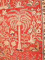 Carpet with Palm Trees, Ibexes, and Birds, Cotton (warp and weft), wool (pile); asymmetrically knotted pile