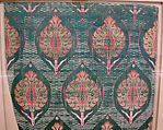 Textile Fragment, Silk, metal wrapped thread; lampas (kemha)