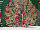 Textile Fragment, Silk, metal wrapped thread; lampas (kemha)