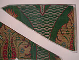 Textile Fragment, Silk, metal wrapped thread; lampas (kemha)