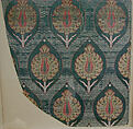 Textile Fragment, Silk, metal wrapped thread; lampas (kemha)