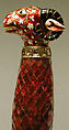 Jeweled and Enameled Ram's Head Dagger, Hilt: Gold, enameled and set with precious stones; kundan technique
Blade: steel
