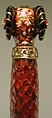 Jeweled and Enameled Ram's Head Dagger, Hilt: Gold, enameled and set with precious stones; kundan technique
Blade: steel