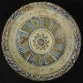 Bowl with Persian Inscription, Stonepaste; blue and black painted under transparent glaze