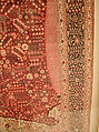 Pashmina Carpet with Gateway-and-Millefleur Pattern, Cotton (warp and weft), pashmina wool (pile); asymmetrically knotted pile