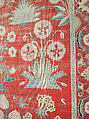 Carpet with Irises, Tulips, and Other Flowering Plants, Cotton (warp and weft); wool (pile); asymmetrically knotted pile